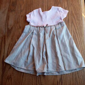 Cute Pink and Plaid Dress Size 24 Mnth Preppy Old Money RetroVintage Cottagecore